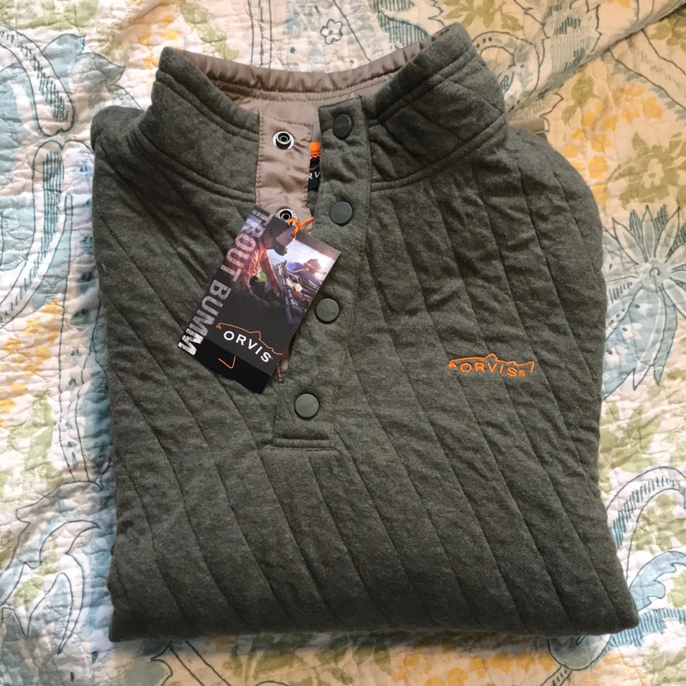 Orvis Trout Bum 3/4 Snap - L - Olive and Orange